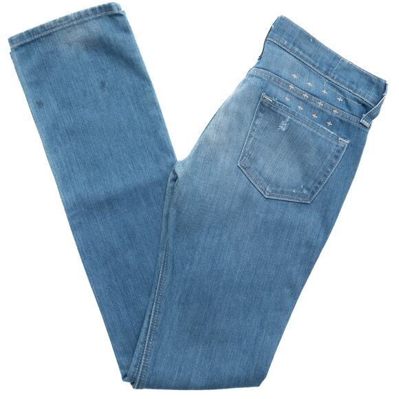 Ksubi Medium Wash Low Rise Straight Leg Jeans Size 26 - Picture 3 of 10